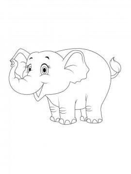Раскраска Слон 24 - Бесплатно распечатать