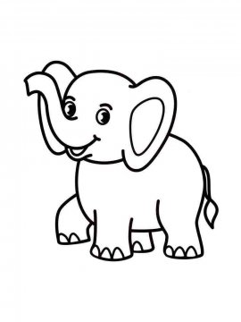 Раскраска Слон 6 - Бесплатно распечатать