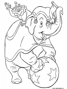 Раскраска Слон 43 - Бесплатно распечатать