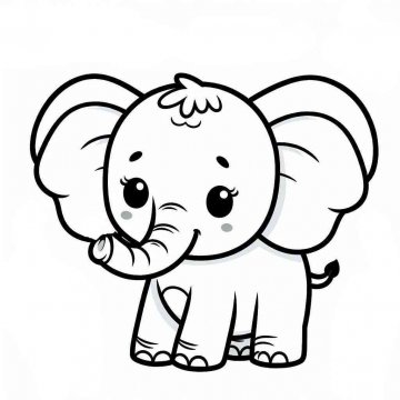 Раскраска Слон 50 - Бесплатно распечатать