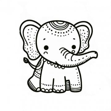 Раскраска Слон 58 - Бесплатно распечатать