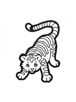 Раскраска Тигр 20 - Бесплатно распечатать