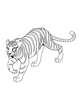 Раскраска Тигр 26 - Бесплатно распечатать