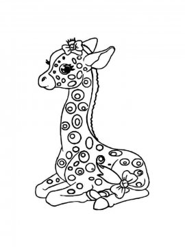 Раскраска Жираф 4 - Бесплатно распечатать
