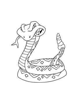 Раскраска Змея 31 - Бесплатно распечатать
