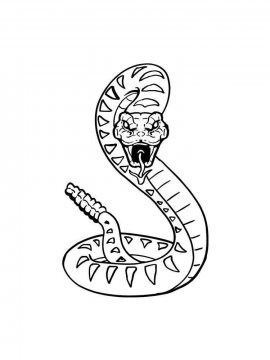 Раскраска Змея 35 - Бесплатно распечатать