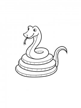 Раскраска Змея 23 - Бесплатно распечатать