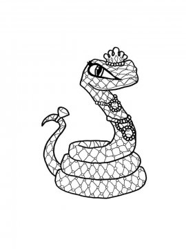 Раскраска Змея 25 - Бесплатно распечатать