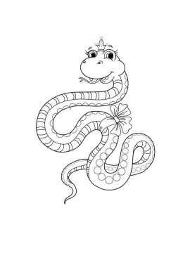 Раскраска Змея 28 - Бесплатно распечатать