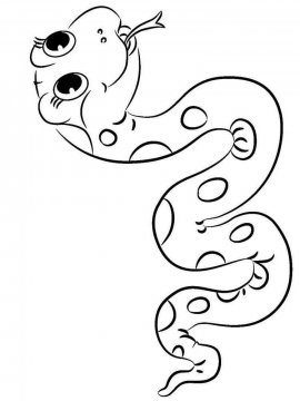 Раскраска Змея 15 - Бесплатно распечатать