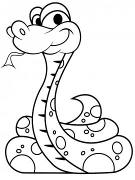 Раскраска Змея 7 - Бесплатно распечатать