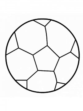 Раскраска Футбольный мяч-2