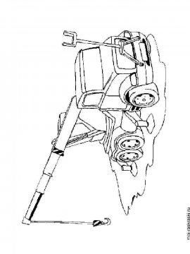 Раскраска Подъёмный кран-22