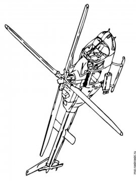 Раскраска Вертолет-15