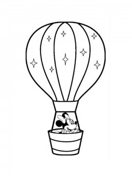 Раскраска Воздушный шар-27