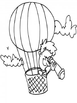 Раскраска Воздушный шар-11