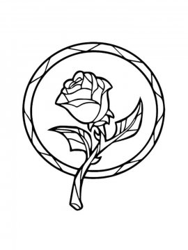 Раскраска Роза 3 - Бесплатно распечатать