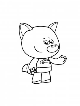 Раскраска Лисичка