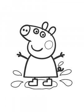 Раскраска Свинка Пеппа