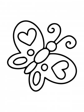 Раскраска Красивая бабочка