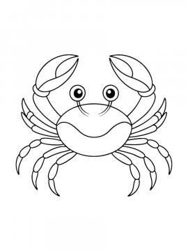 Раскраска Краб