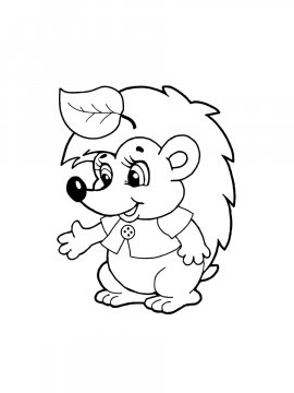 Раскраска Ежик для детей