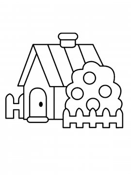 Раскраска Домик