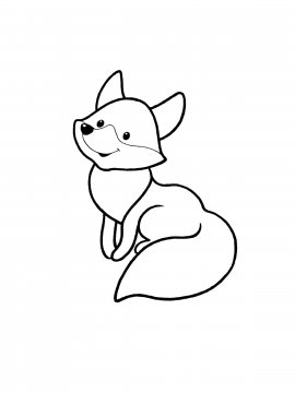 Раскраска Лиса