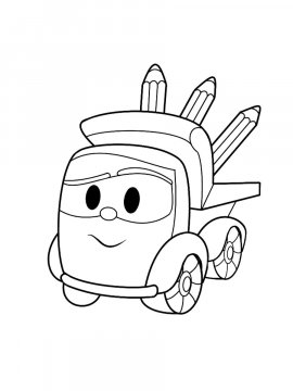 Раскраска Грузовичок Лева