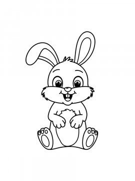 Раскраска Зайчонок