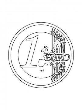 Раскраска Монета 12 - Бесплатно распечатать