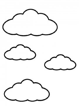 Раскраска Облака 10 - Бесплатно распечатать
