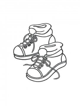 Раскраска Обувь 27 - Бесплатно распечатать