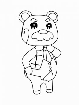 Раскраска Animal Crossing 38 - Бесплатно распечатать