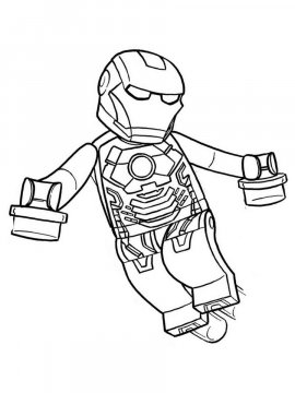 Раскраска LEGO Железный Человек 3 - Бесплатно распечатать