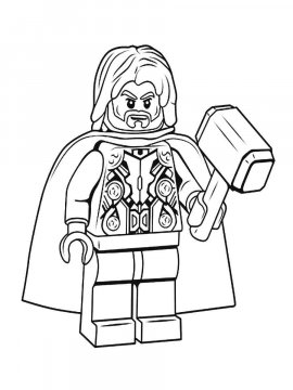 Раскраска LEGO Тор 1 - Бесплатно распечатать