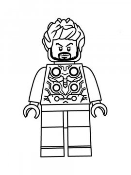 Раскраска LEGO Тор 4 - Бесплатно распечатать