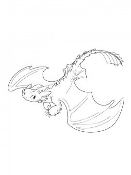 Раскраски Как приручить дракона - Бесплатно распечатать