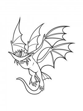 Раскраски Как приручить дракона - Бесплатно распечатать