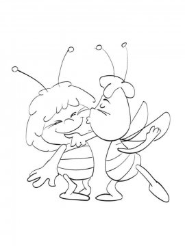 Раскраски Пчелка Майя - Бесплатно распечатать