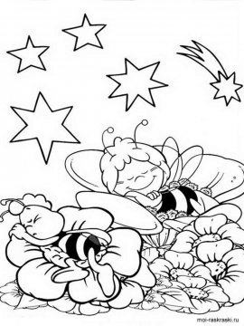 Раскраски Пчелка Майя - Бесплатно распечатать