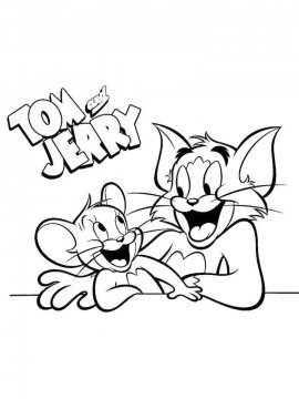 Раскраски Том и Джерри - Бесплатно распечатать