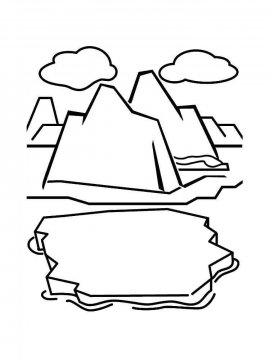 Раскраска Айсберг 2 - Бесплатно распечатать