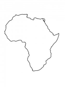 Раскраска Африка 9 - Бесплатно распечатать