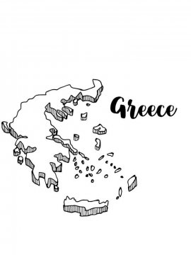 Раскраска Греция 2 - Бесплатно распечатать