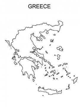 Раскраска Греция 7 - Бесплатно распечатать