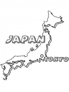Раскраска Япония 12 - Бесплатно распечатать