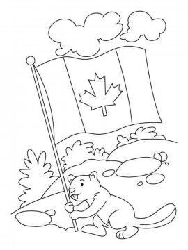 Раскраска Канада 5 - Бесплатно распечатать