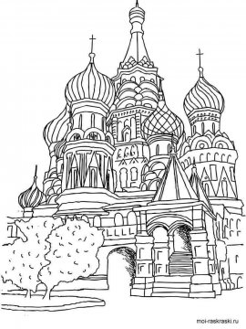 Раскраска Россия 7 - Бесплатно распечатать
