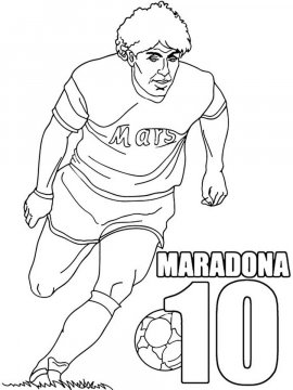 Раскраска Марадона 2 - Бесплатно распечатать